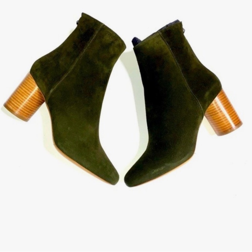 SANDRO Green Sasha Suede Boots size 38